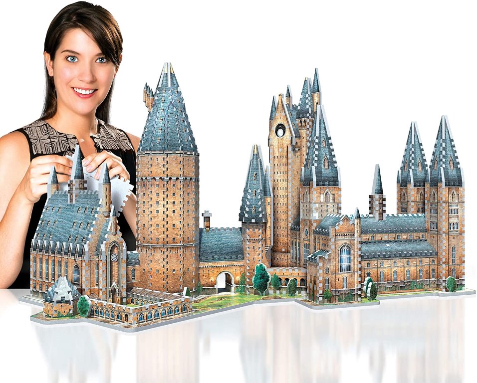 WREBBIT 3D Harry Potter Hogwarts Great Hall 3D Jigsaw Puzzle