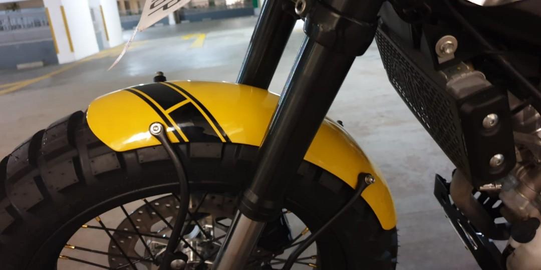 [XSR155] Front Fender Cafe Racer, Motorcycles, Motorcycle Accessories