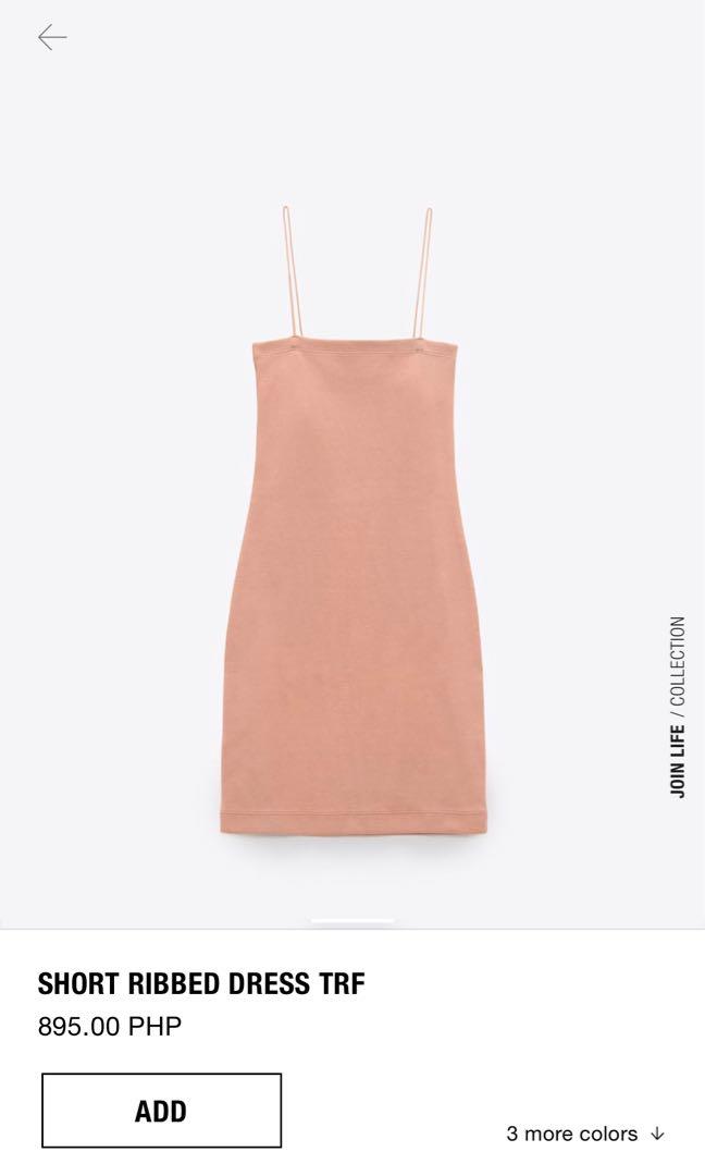 Zara short ribbed dress Sale