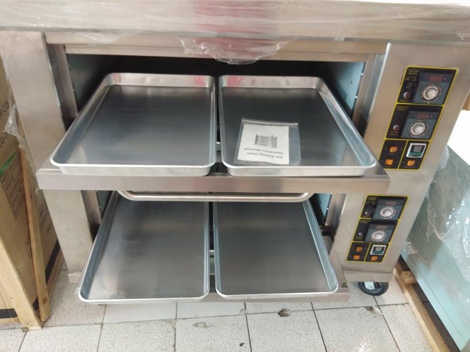 2 DECK GAS OVEN (4 TRAYS CAPACITY) (Category: Refrigerators and Freezers) located in Manila. Submitted by cosmicmachineries (Listing ID 1042018551, Image 2). Description: 2 DECK GAS OVEN (4 TRAYS CAPACITY) Model: ET-RFL-24C Tray size: 400x600mm Control Temperature: 20-400°C Chamber size: 89.5 x 68 x 26 cm Gas pressure: 2.8Kpa Gas type: LPG Voltage: 220V/50Hz Power: 120W Weight: 250kg Size: 134 X 90 X 135 cm Price: 85,000php* DISCOUNTED PRICE: 78,