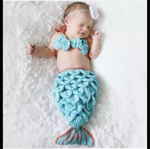 newborn baby mermaid outfit