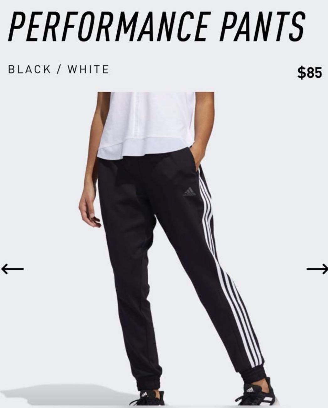 adidas performance pants womens