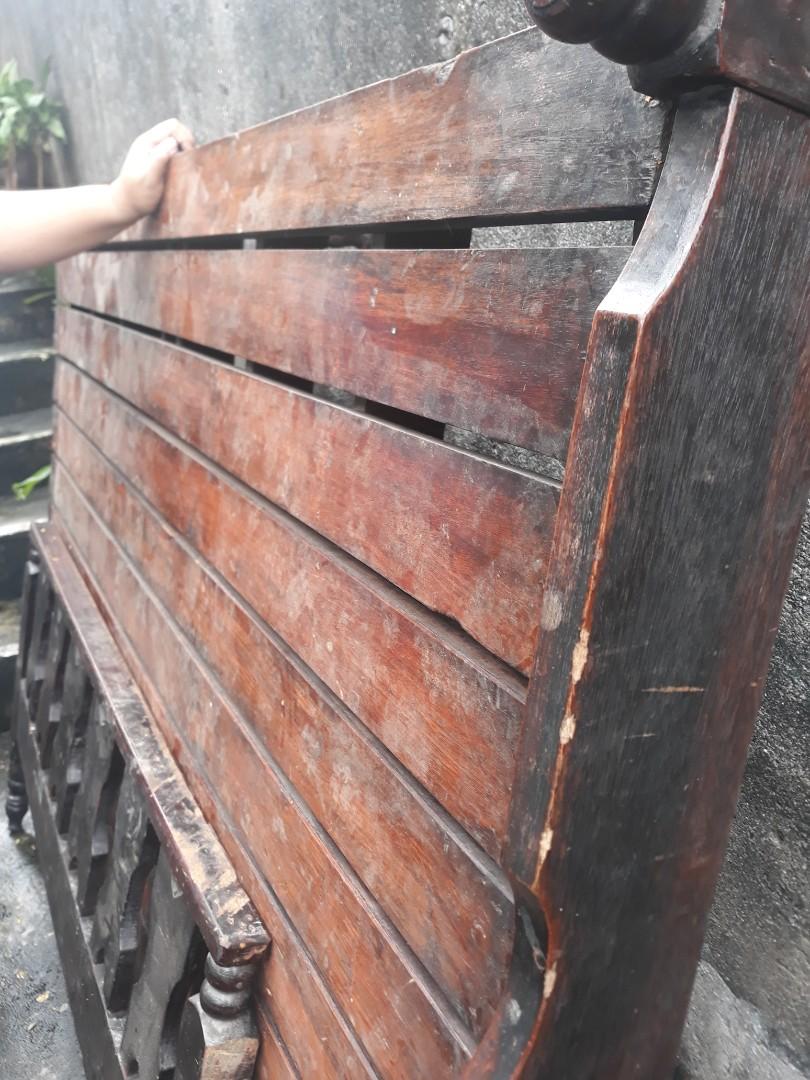 Antique Narra Bed, Furniture & Home Living, Furniture, Bed Frames
