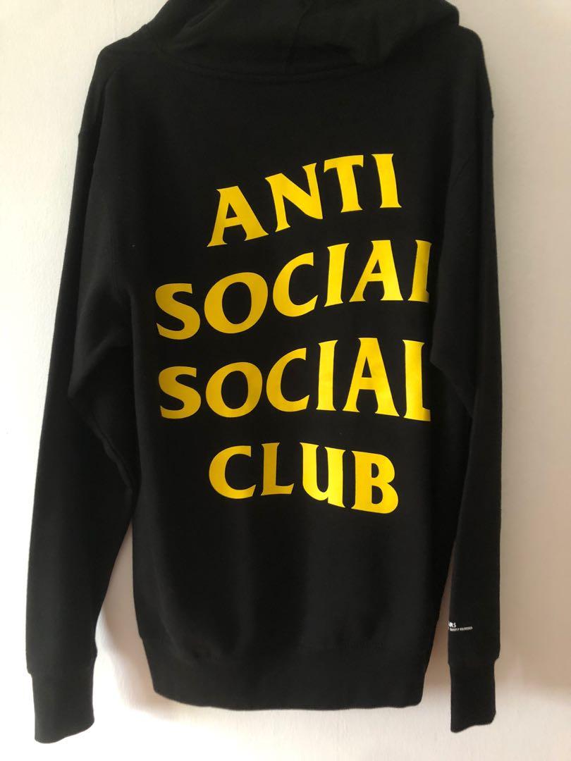 Antisocialsocialclub Assc x DHL 50th anni black hoodie Luxury