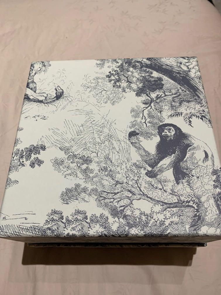 AUTHENTIC Dior Gift Box Ribbon Tissue Paper Envelope Medium 8.5” Square