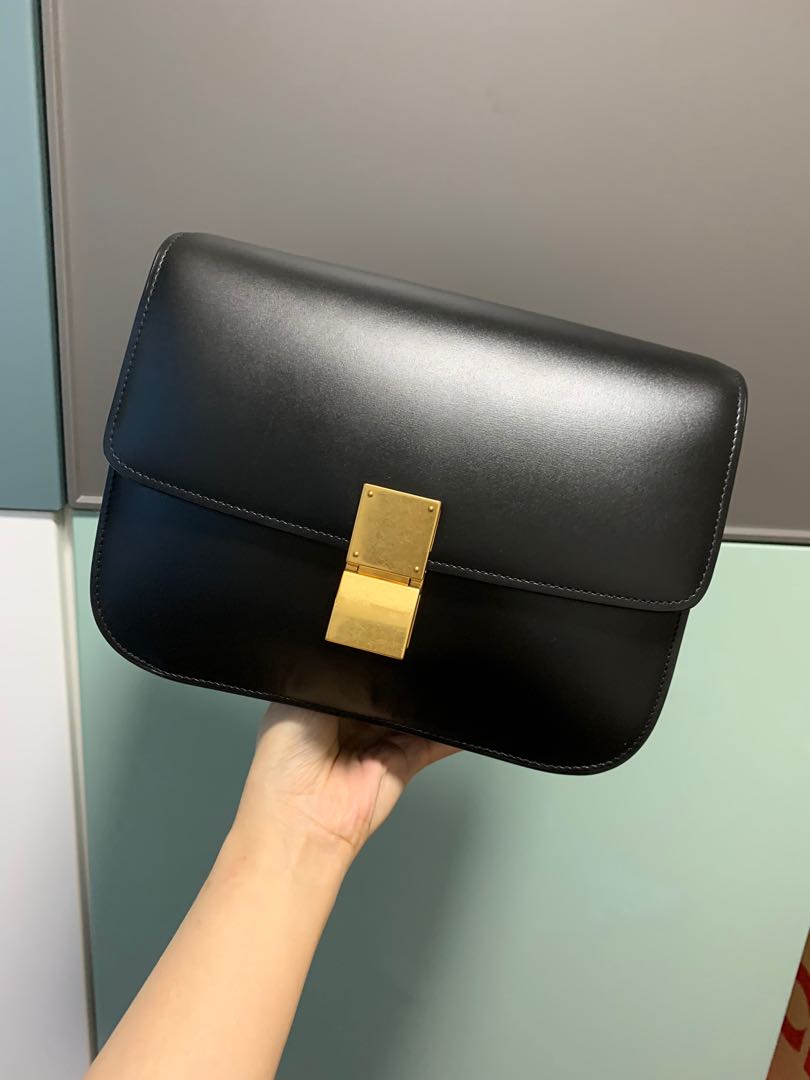 Celine classic best sale box leather type