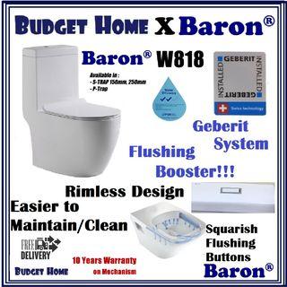 Baron W888 Toilet Bowl - Affordable toilet bowls - mysgplumber