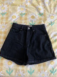 Basic black shorts