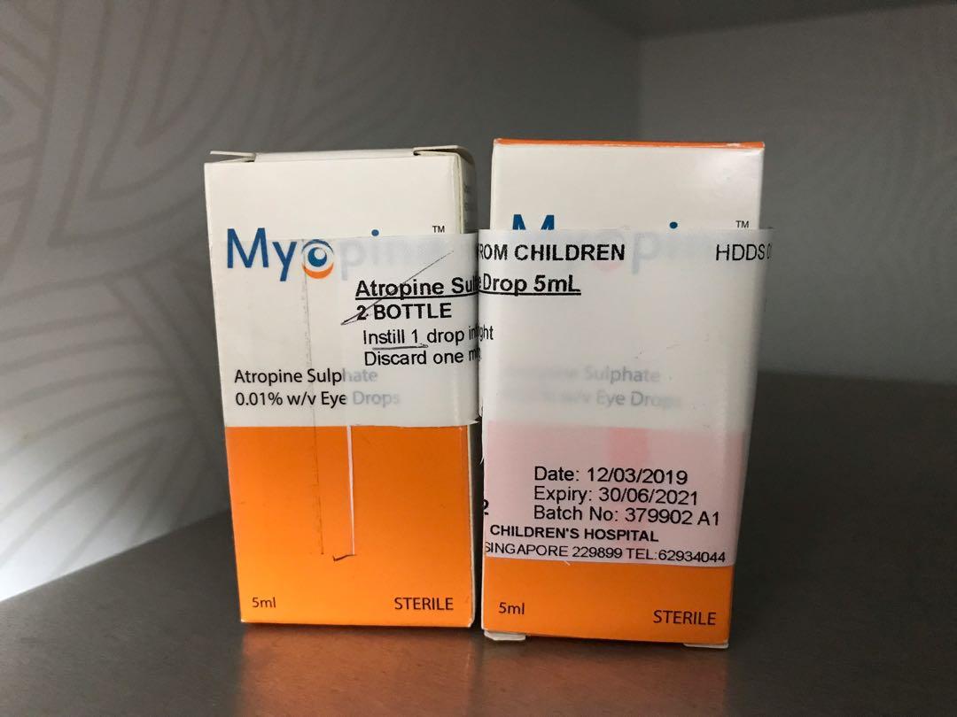 BNIB Myopine (Atropine Sulphate 0.01) eye drop 5ml, Beauty & Personal