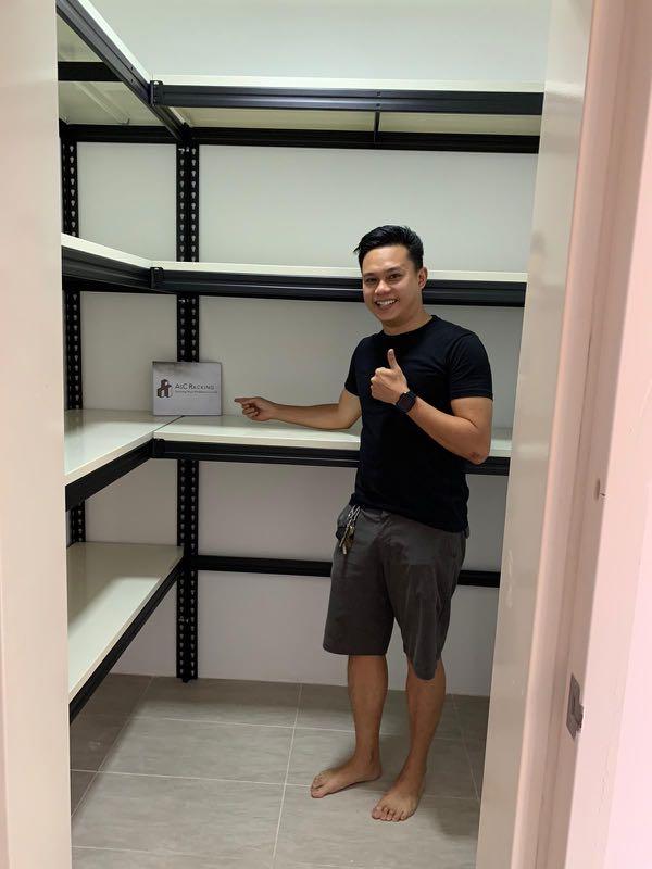 Boltless Rack L Shape / Bomb Shelter Racks, Furniture & Home Living