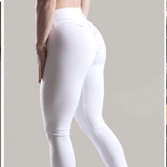 Booty Scrunch Leggings White