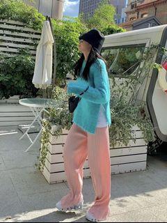 Brand New Pink straight leg trousers / pants