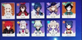 41 Genshin Impact Ar19 Super Lucky Venti Mona With Barbara Constellation Lvl 3 Video Gaming Video Games On Carousell
