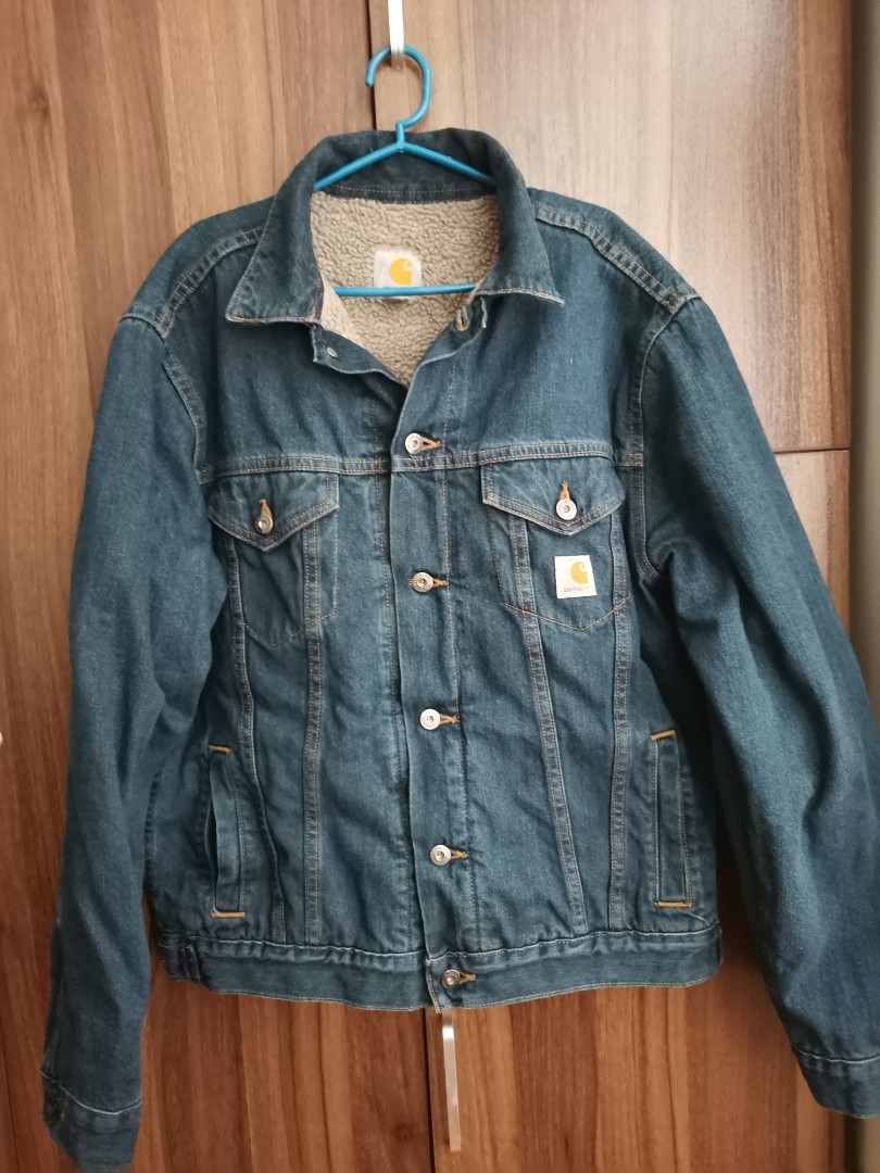 carhartt sherpa denim jacket