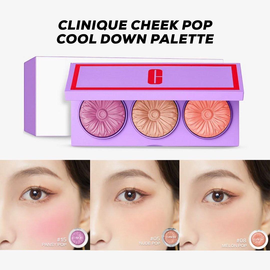 Clinique Cheek Pop Cool Down 三色胭脂盤 美容 化妝品 化妝品 Carousell