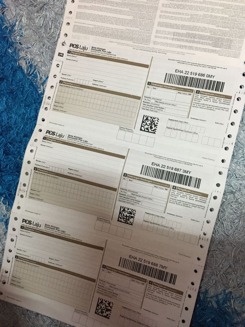 Consignment note poslaju, Everything Else, Others on Carousell