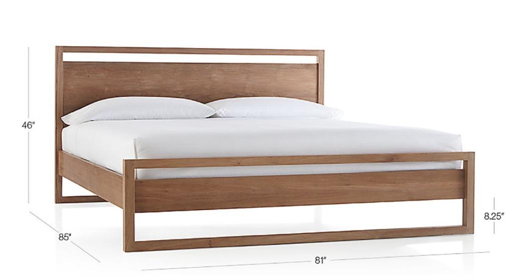 Crate and barrel shop king beds