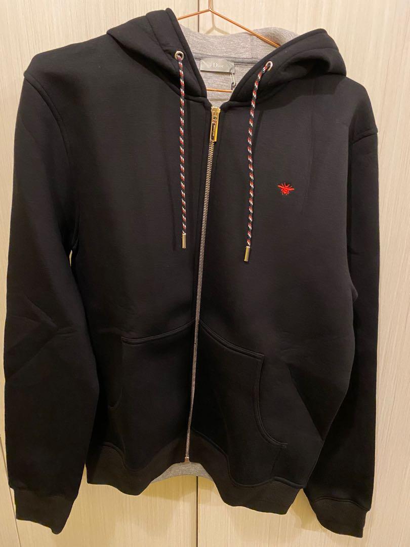 embroidered zip up hoodie