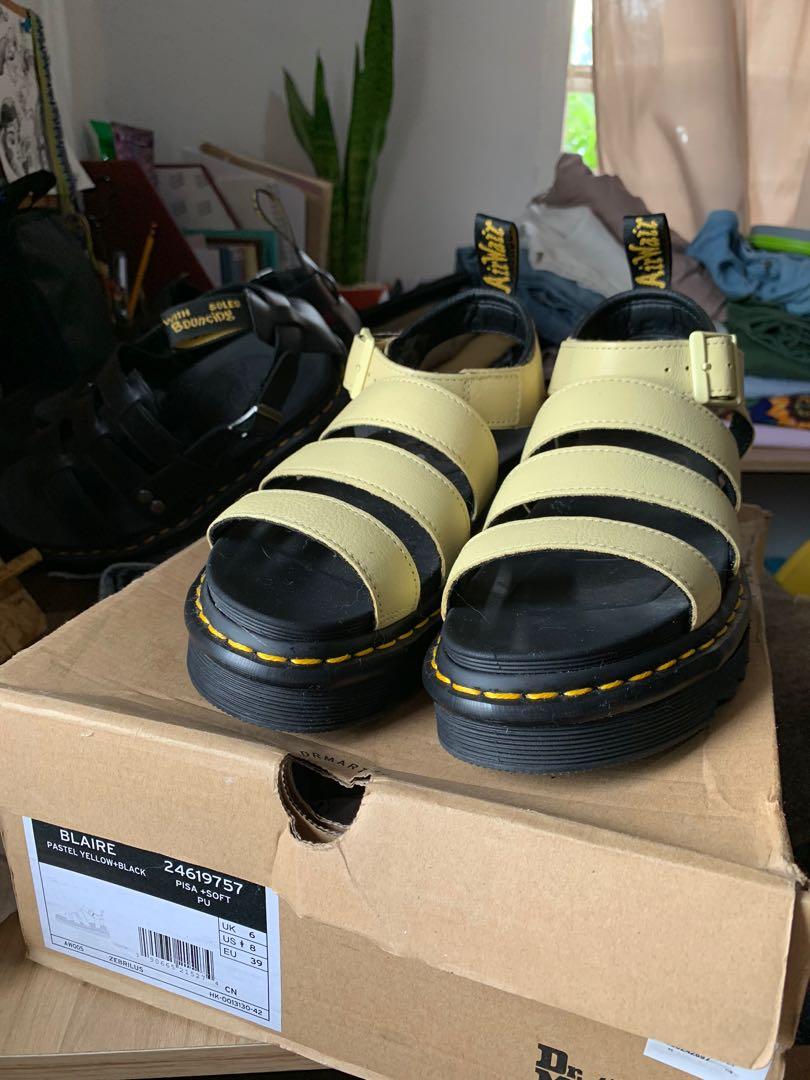 dr martens blaire yellow