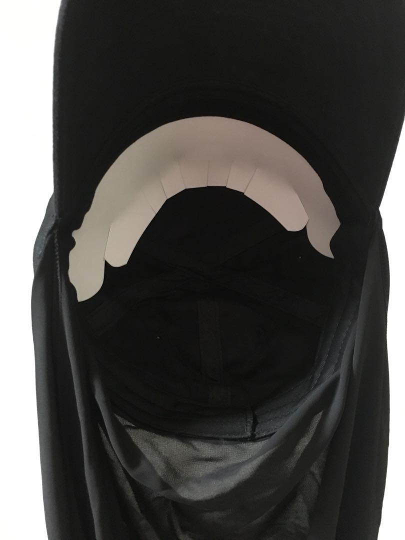 Duck cap hijab - black (combo only 