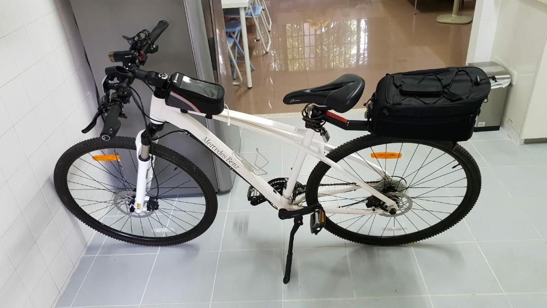 Exclusive Mercedes Benz White Fitness Bike