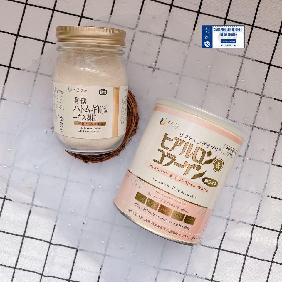 Fine Japan Collagen Whitening Combo ( Hyaluron White + Pearl Coix