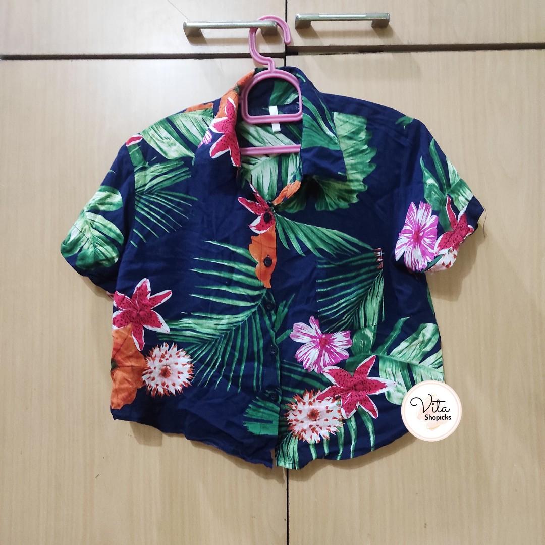Floral online polo outfit