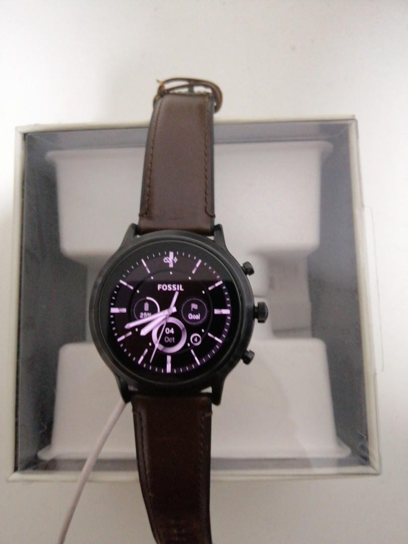Fossil The Carlyle HR Brown Gen 5 Smartwatch FTW4026 Men s