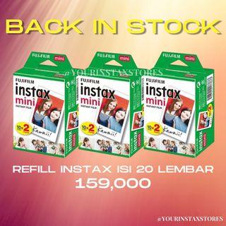 Fujifilm Refill Instax Mini Polos Twinpack Polaroid (20 Lembar)