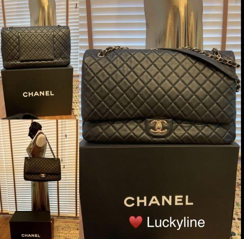 Full Set Receipt - Chanel Black XXL Runway Travel Classic Flap (Like New),  Luxury, Bags & Wallets on Carousell