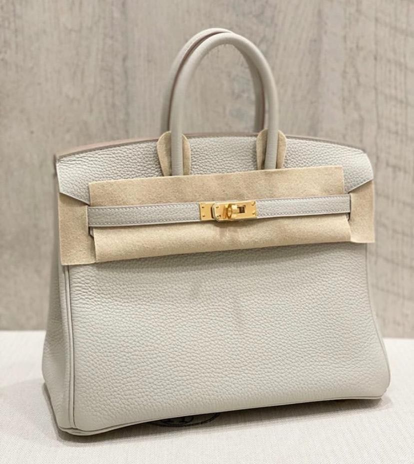 Hermès Togo Gris Pale Birkin 25 GHW, myGemma, HK