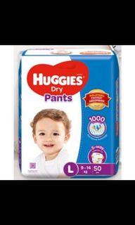 Huggies dry pants L50 x2