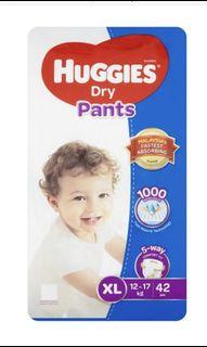 Huggies dry pants diaper XL42 x 3 (1 carton)