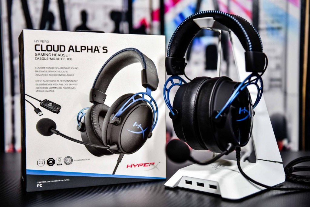 HYPERX CLOUD ALPHA S Gaming Headset (Blue), Electronics, Audio on Carousell