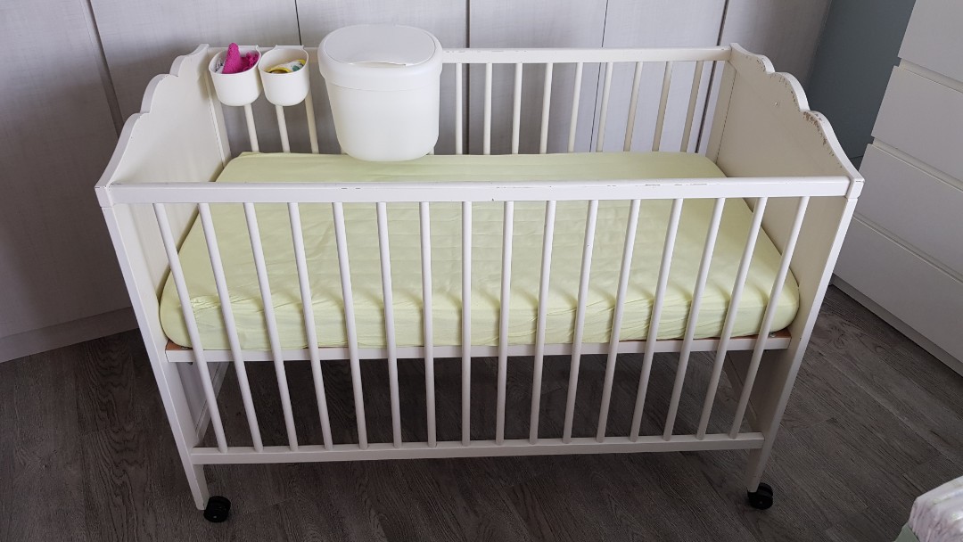 ikea baby cot smagora mattress accessories babies kids baby nursery kids furniture cots cribs on carousell