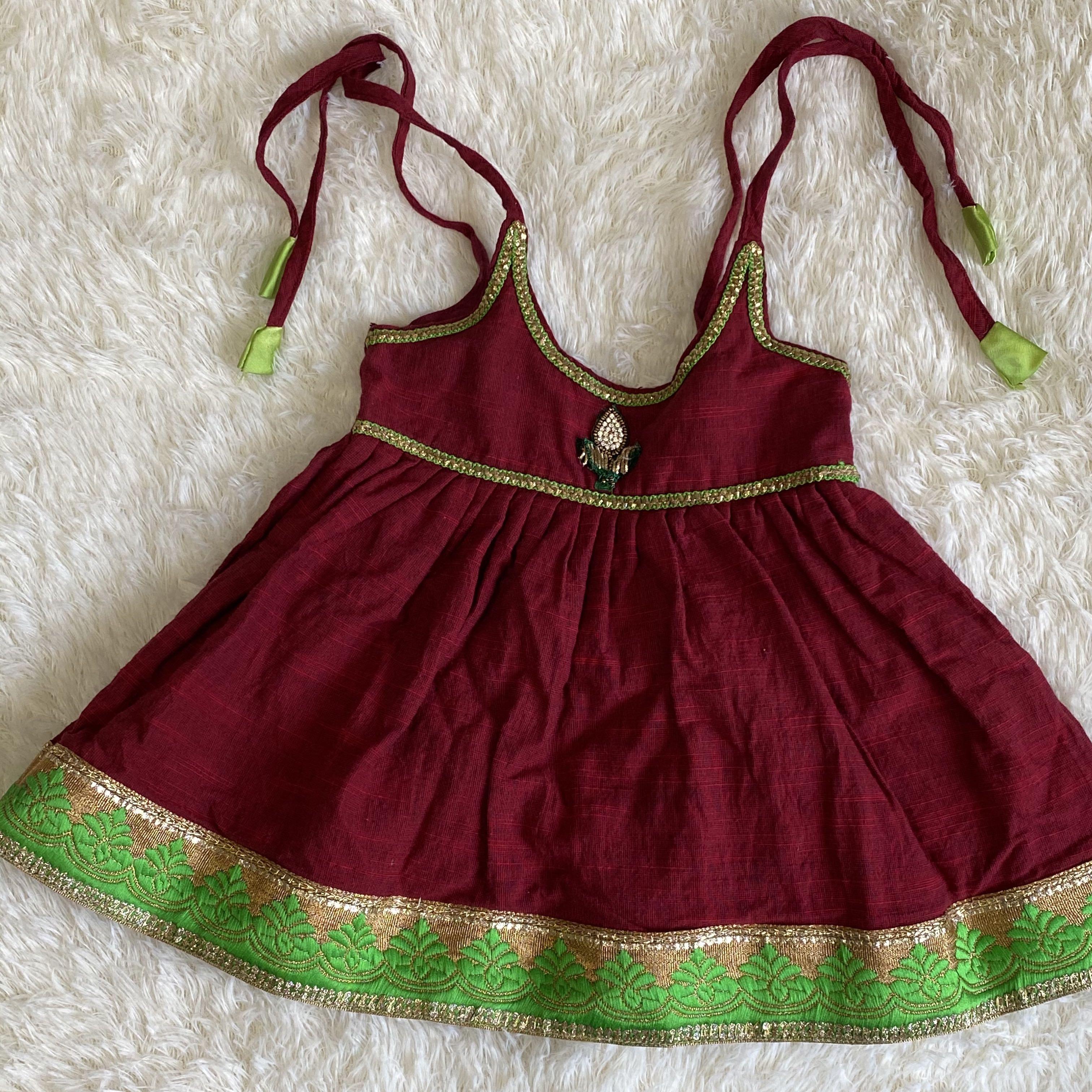 Cotton Kids Girls Green Ethnic Wear at Rs 650/set in Noida | ID: 24834901991