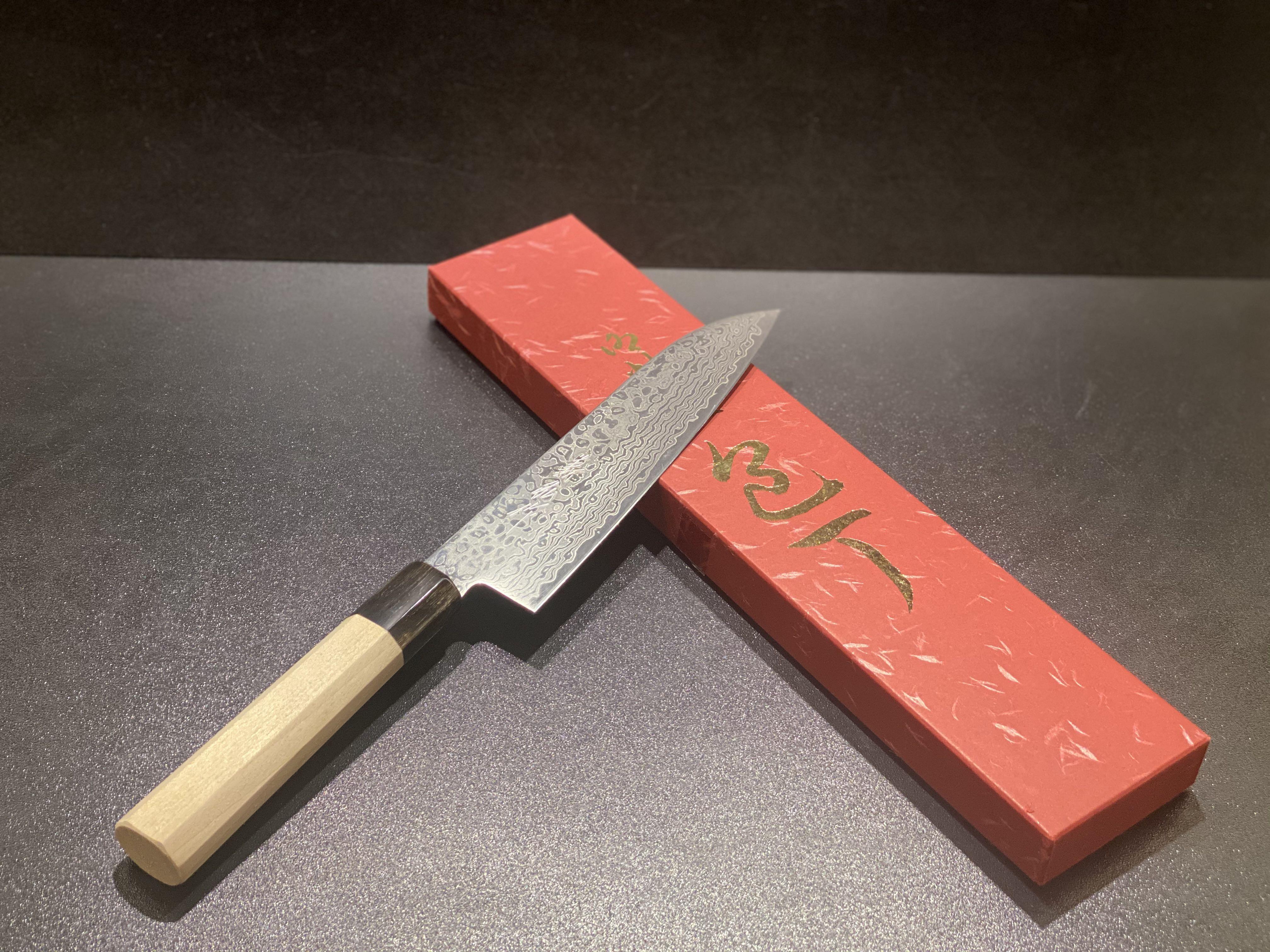 MITSUMOTO SAKARI 4.5 inch Japanese Kitchen Paring Knife, Professional Hand  Forged Kitchen Small Fruit Knife 