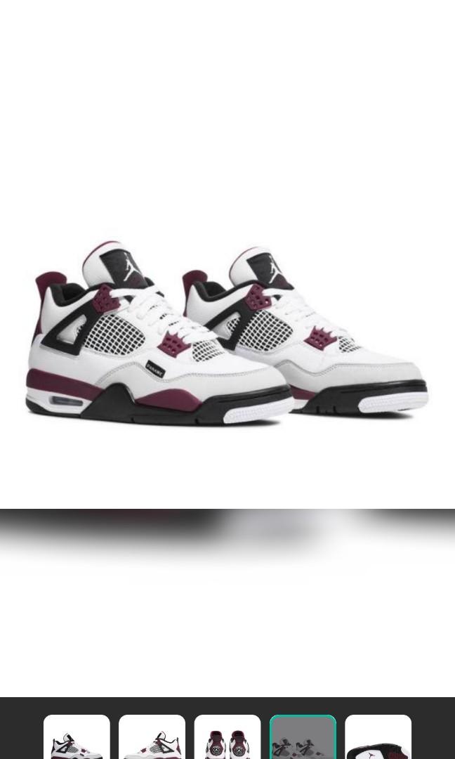 Jordan x psg retro 4 Men s Fashion Footwear Sneakers on Carousell
