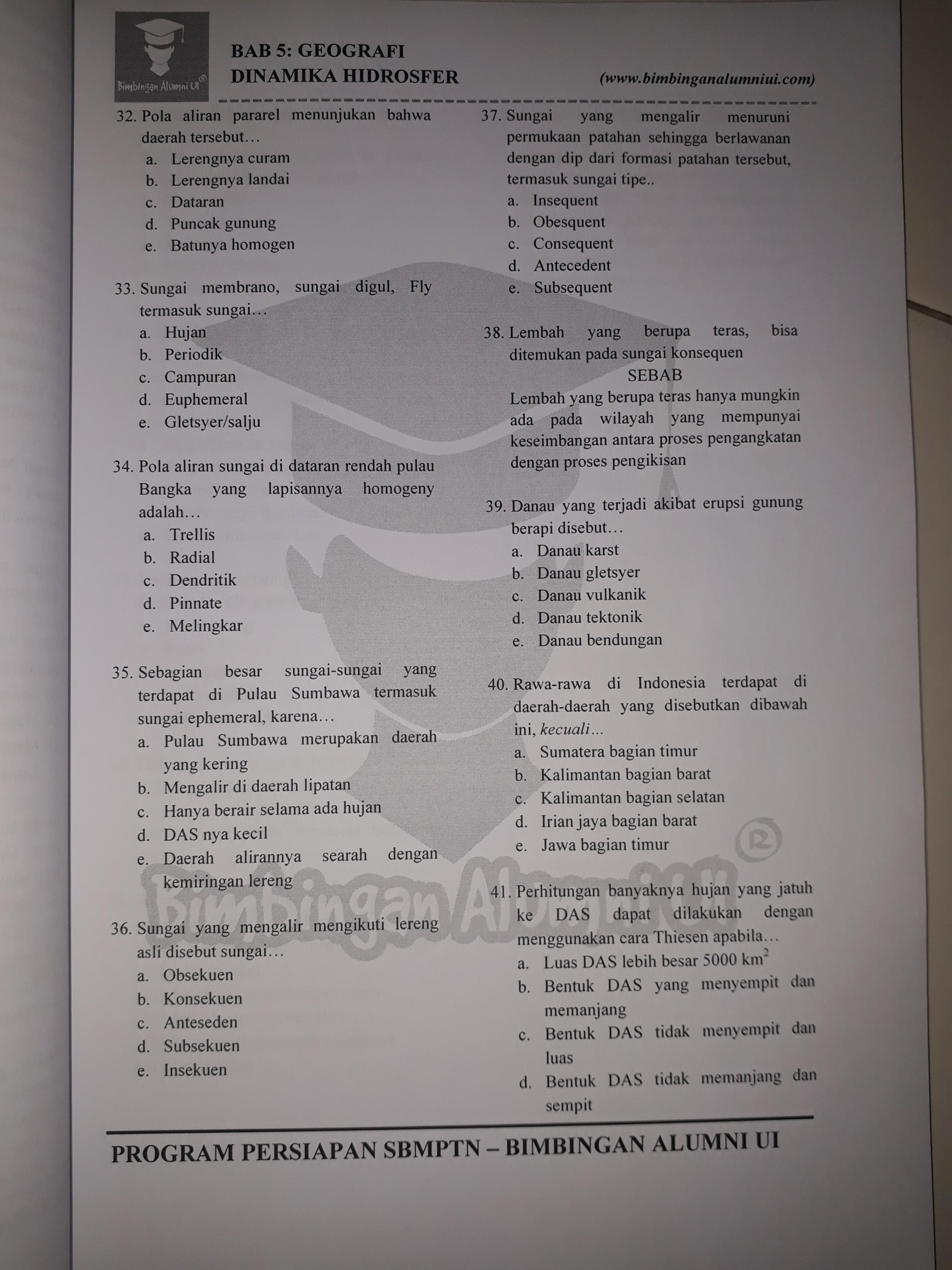 Kumpulan Soal Geografi Bimbingan Alumni Ui Buku Alat Tulis Buku Pelajaran Di Carousell