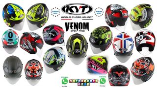 KYT VENOM Open Face Helmet Collection item 2