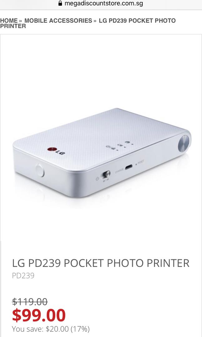 lg pocket printer