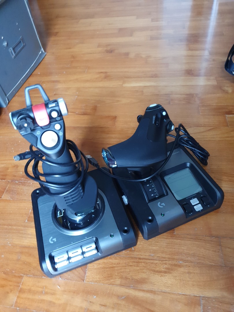 Logitech X52 Pro Hotas Joystick, Video Gaming, Gaming Accessories ...