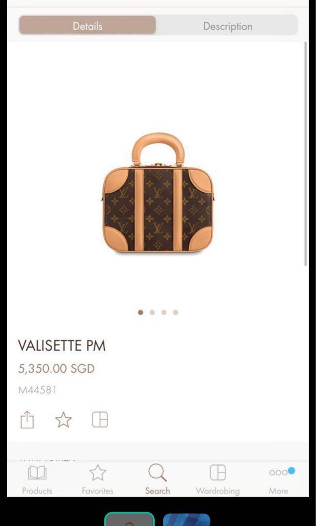 Louis Vuitton Monogram Canvas Valisette PM Bag