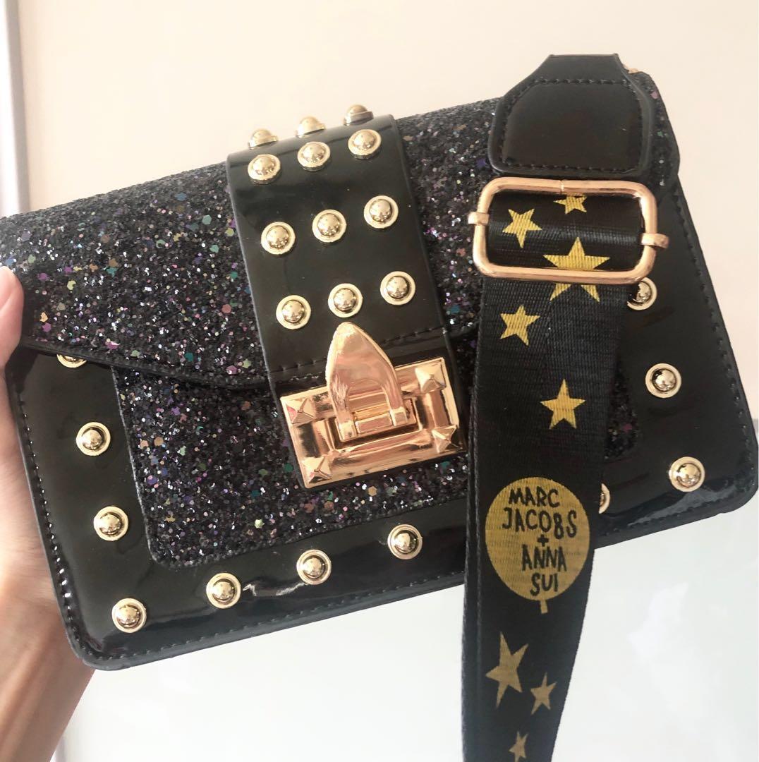 Marc Jacobs x Anna Sui Crossbody Bag Black