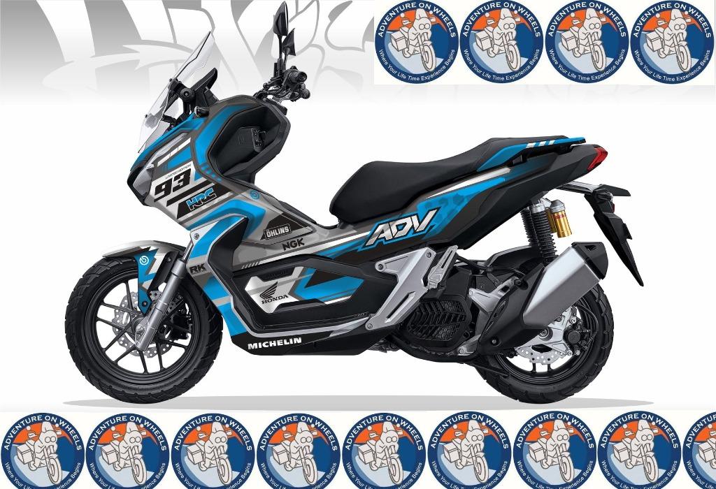 Moto Agong Singapore Honda Adv 150 2019 2020 3M Decal Hrc Edition ! Ready  Stock ! Promo ! Do Not Pm ! Kindly Call Us ! Kindly Follow Us !,  Motorcycles, Motorcycle Accessories On Carousell