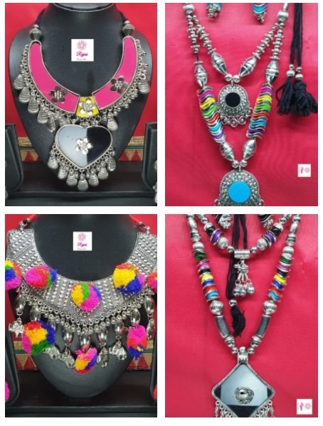 NAV19 01 Navratri Dandiya Garba Collection Necklace with earrings to match with Chaniya choli and lehenga