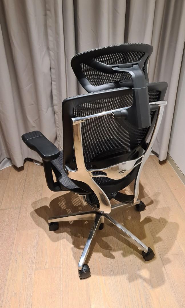 NeueChair mesh office chair with headrest Furniture Home Living Furniture Chairs on Carousell