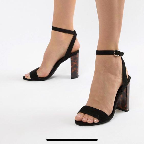 New Look Tortoiseshell Block Heel Sandal