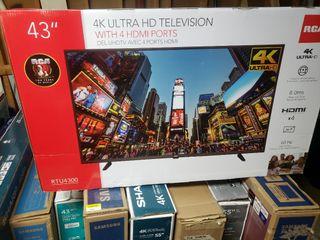 NEW RCA 43" 4K UHD LED TV WITH WALL MOUNT ONLY $190!
