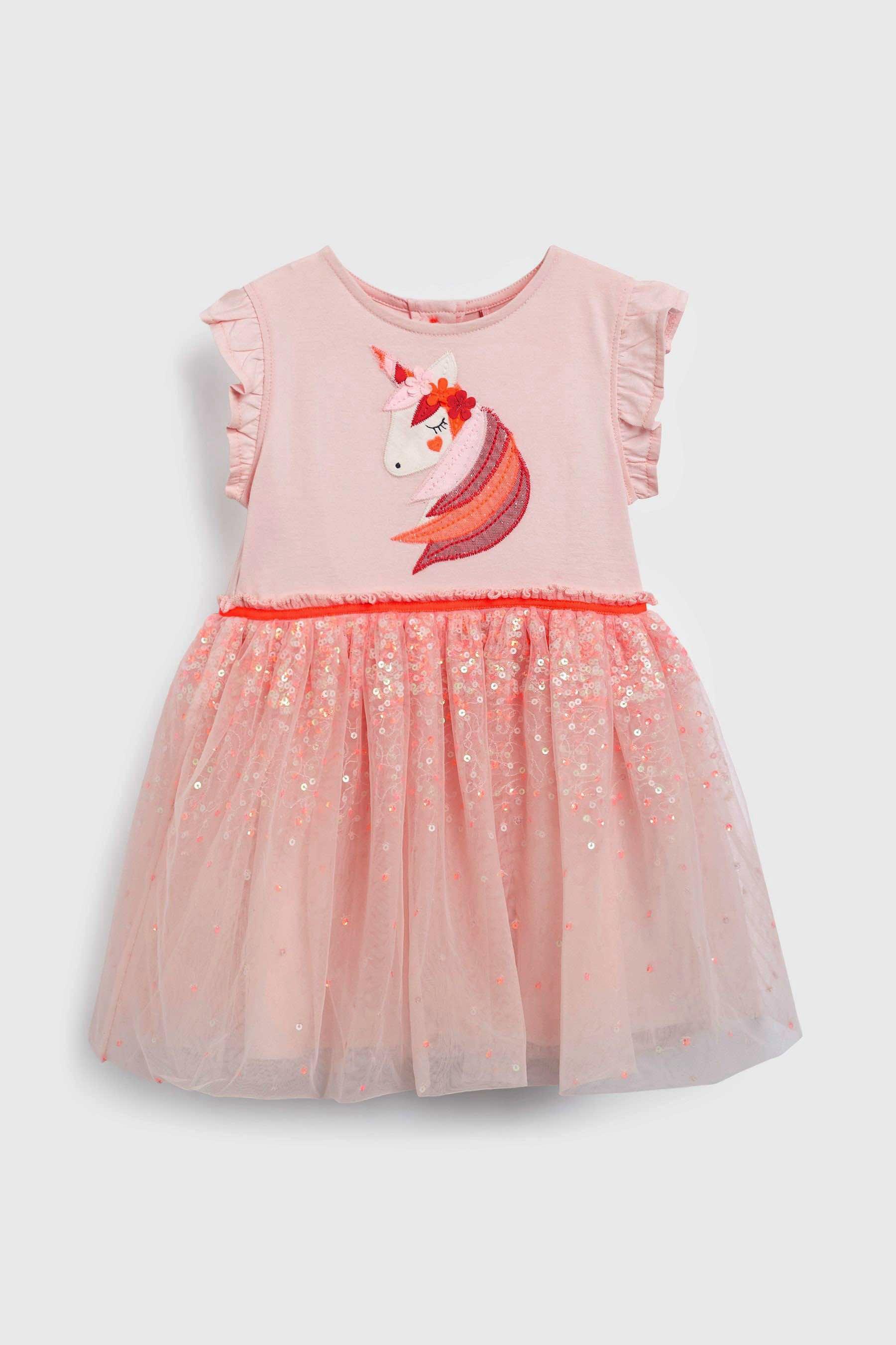 Next pink unicorn dress online